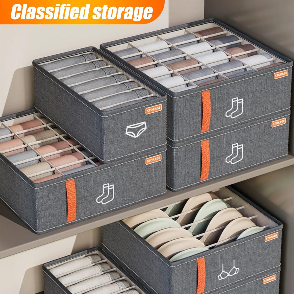 Baby Clothing Organizer - 20 Grids Sock Drawer Organizer Foldable