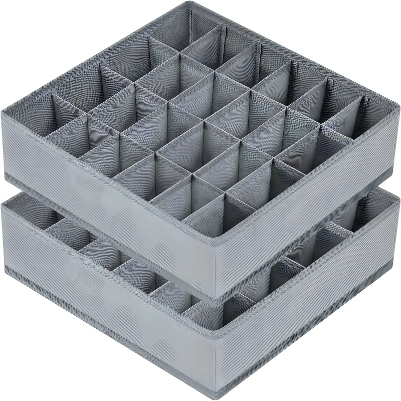 Baby Clothing Organizer - 24 Grid Foldable Storage Organizer Box,