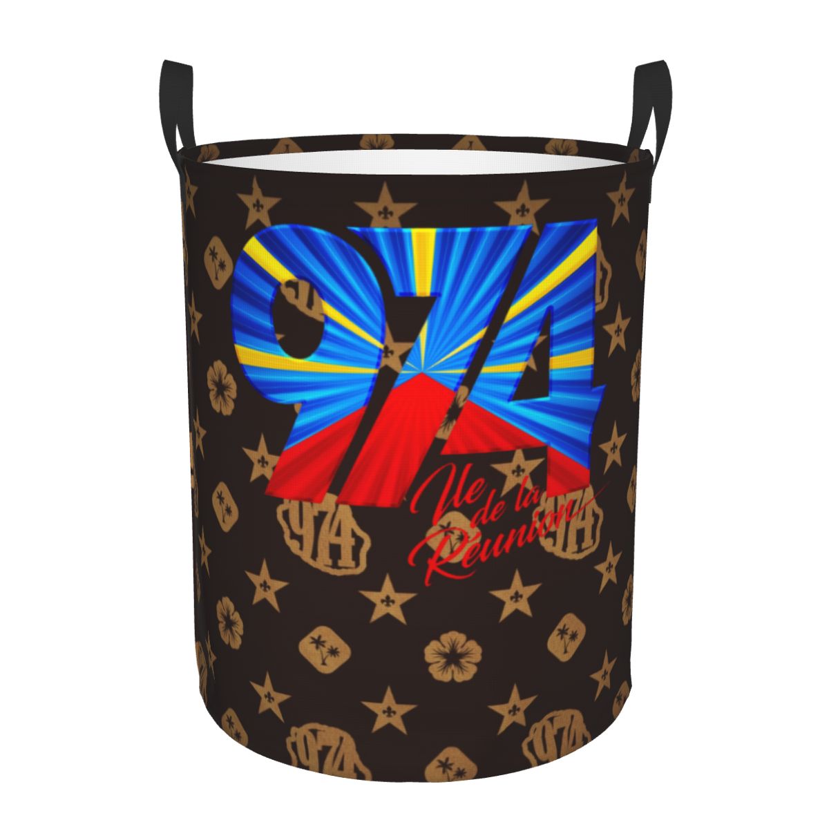Baby Clothing Basket - 974 Reunion Island Logo Laundry Basket