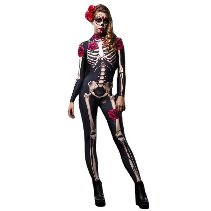 Baby Clothing Onesies - Rose Skeleton Adult Kids Scary Costume