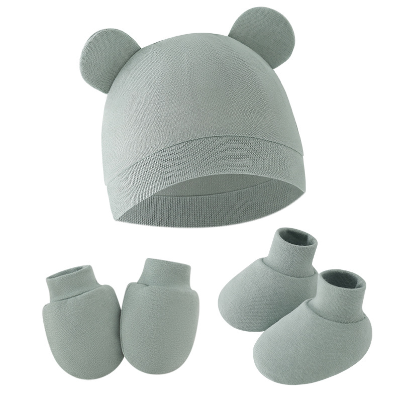 Baby Mittens Scratch - Cute Baby Hat Newborn Bonnet Gloves