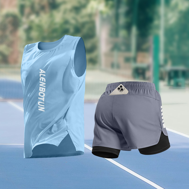 Summer Short Set - Men Running Sports Set Summer New