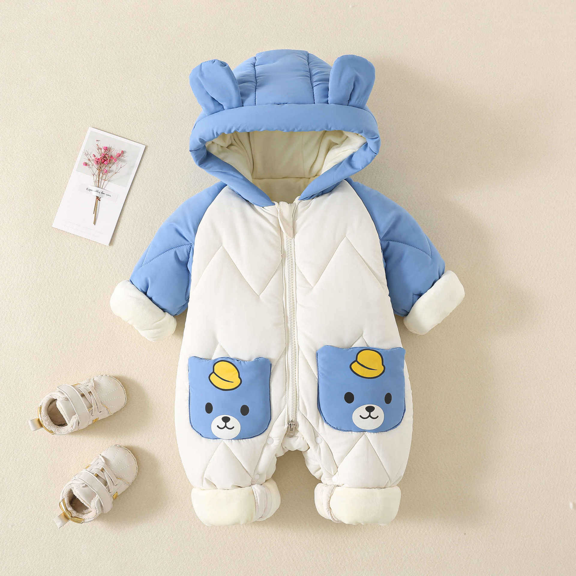 Baby Clothing Onesies - Winter Baby Outwear Clothing Fur Lining