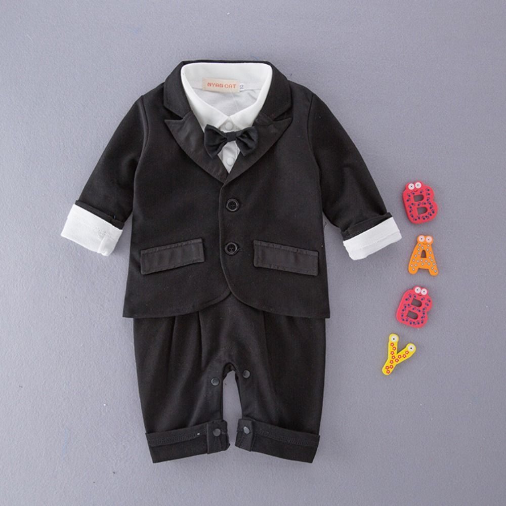 2Pcs/Set Black Tuxedo Gentlema - огляд і ціна Baby Clothing Bundles