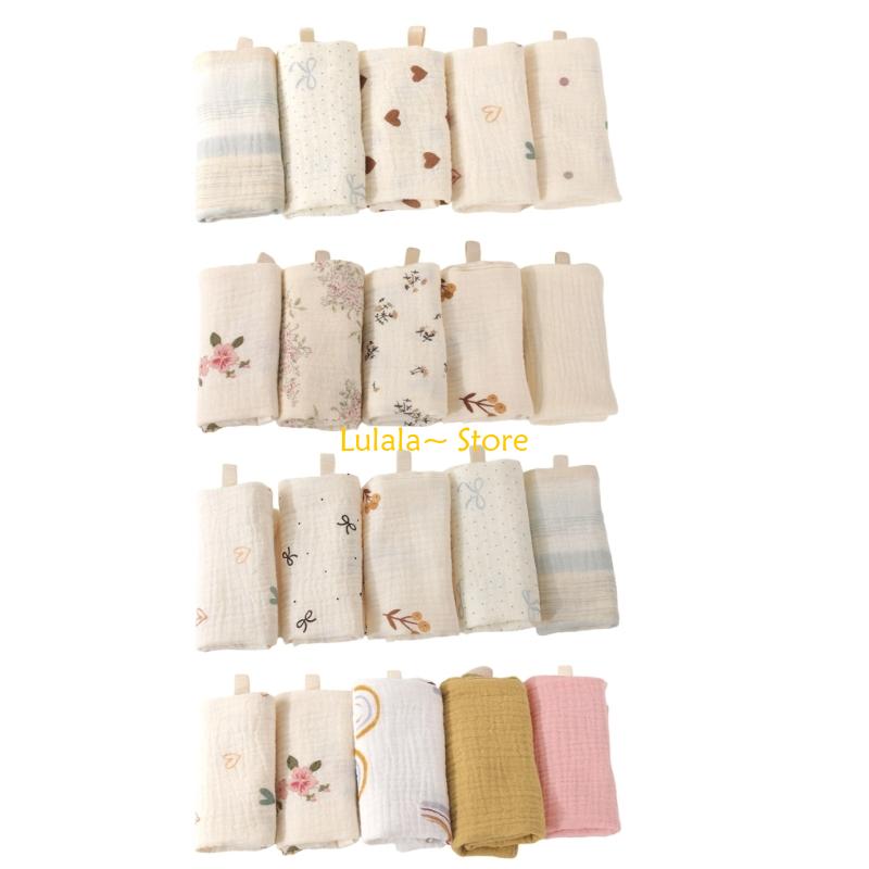 Y4QA Pack of 5pcs Soft Baby Wa - огляд і ціна Printed Bibs Pack