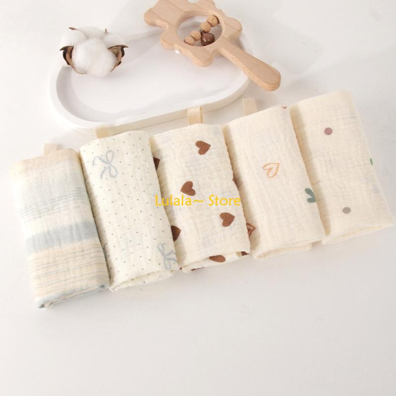 Y4QA Pack of 5pcs Soft Baby Wa - огляд і ціна Printed Bibs Pack