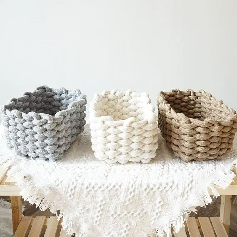 Artisanal Cotton Rope Storage  - огляд і ціна Baby Clothing Basket
