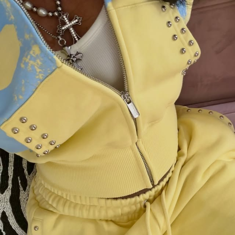 2 Pcs Hoodie Co-ords Yellow Me - огляд і ціна Summer Short Set