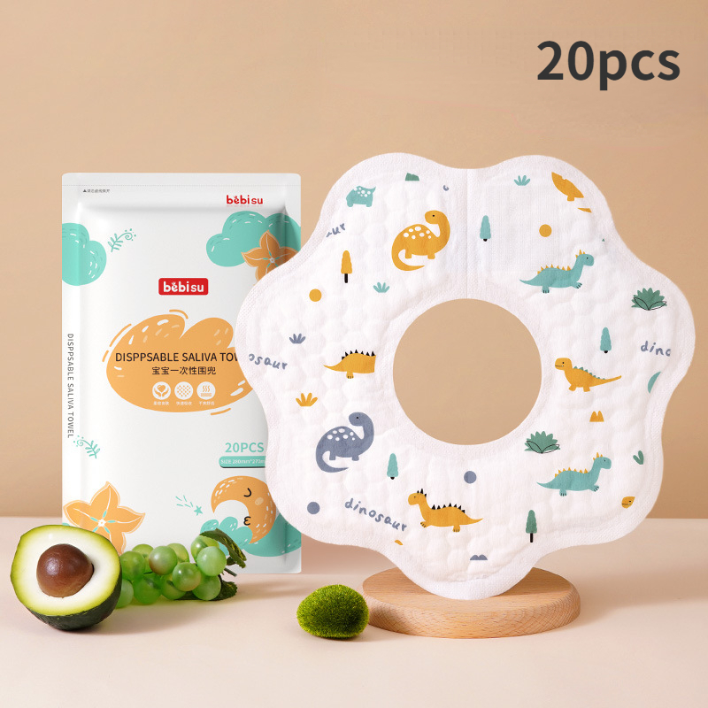 Disposable Baby Bib 20pcs/pack - огляд і ціна Printed Bibs Pack