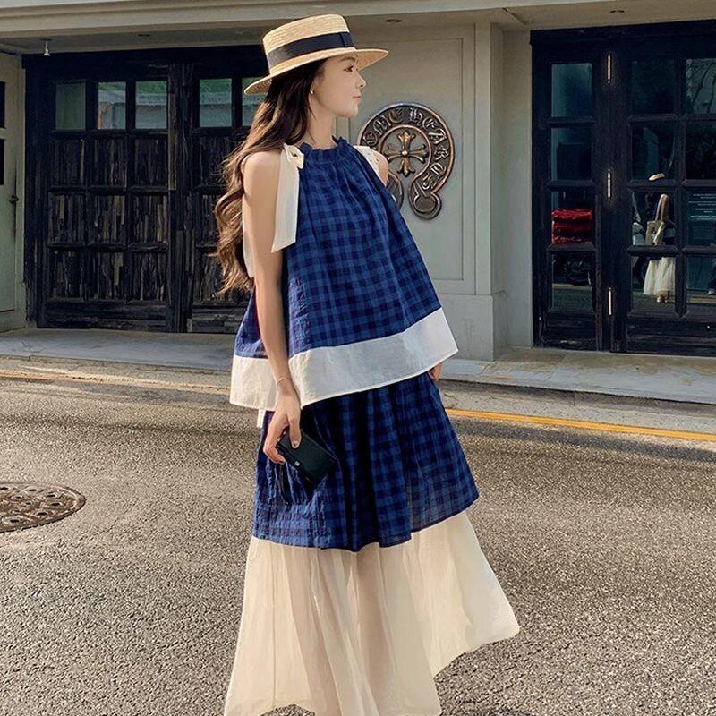 Women's Blue Plaid Two Piece S - огляд і ціна Summer Short Set