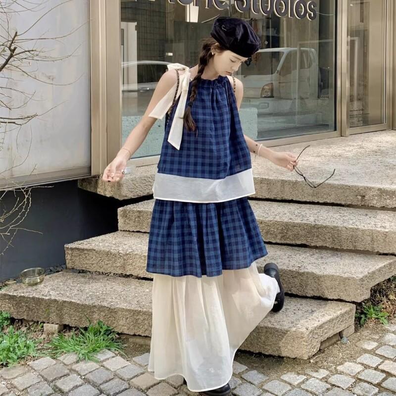 Women's Blue Plaid Two Piece S - огляд і ціна Summer Short Set