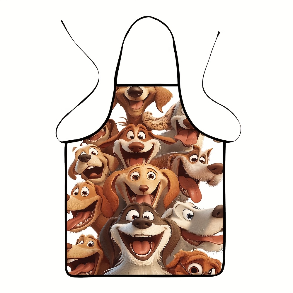 Cartoon Dog Pack Apron – 8 Pla - огляд і ціна Printed Bibs Pack
