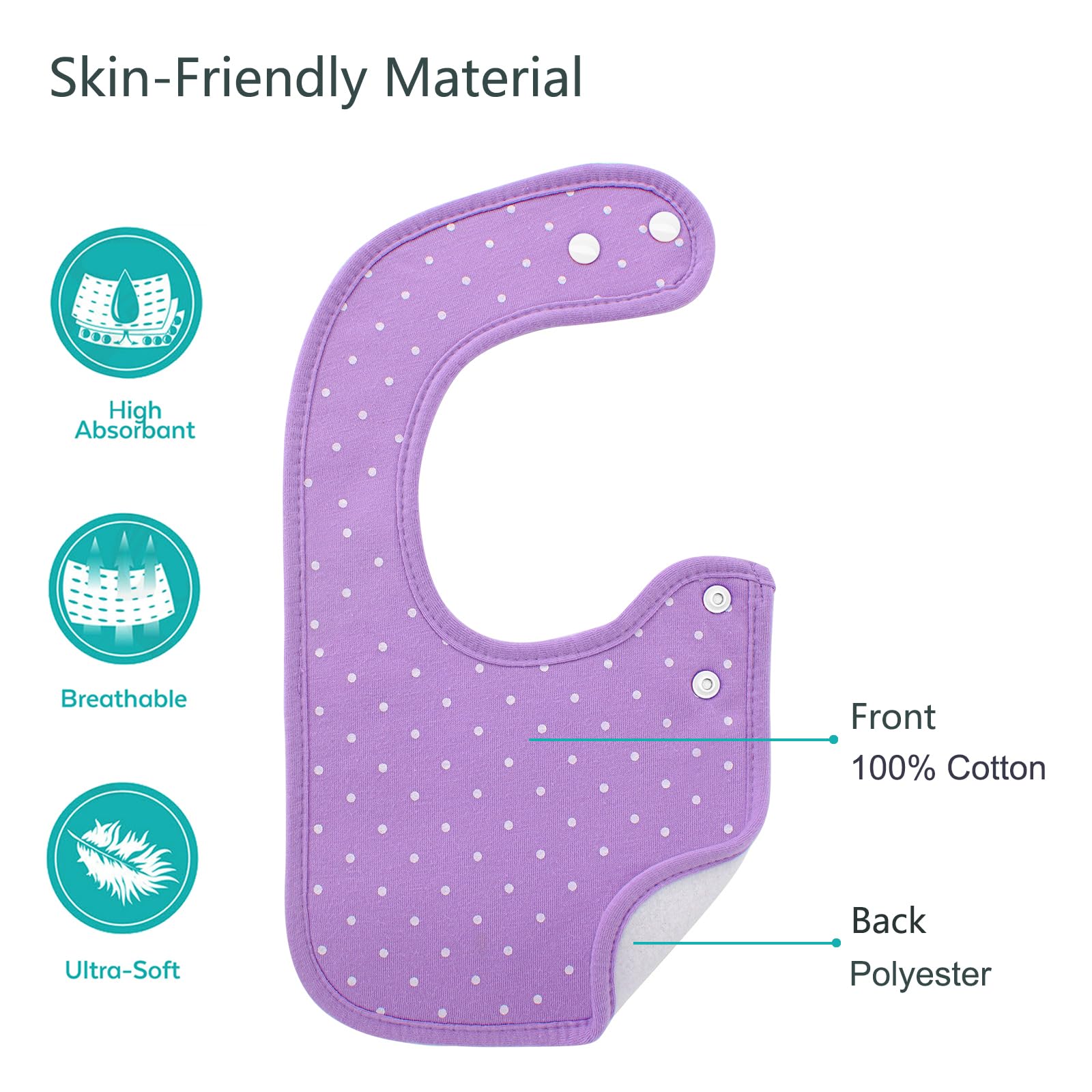 Benoxine10-Pack Baby Bandana B - огляд і ціна Printed Bibs Pack