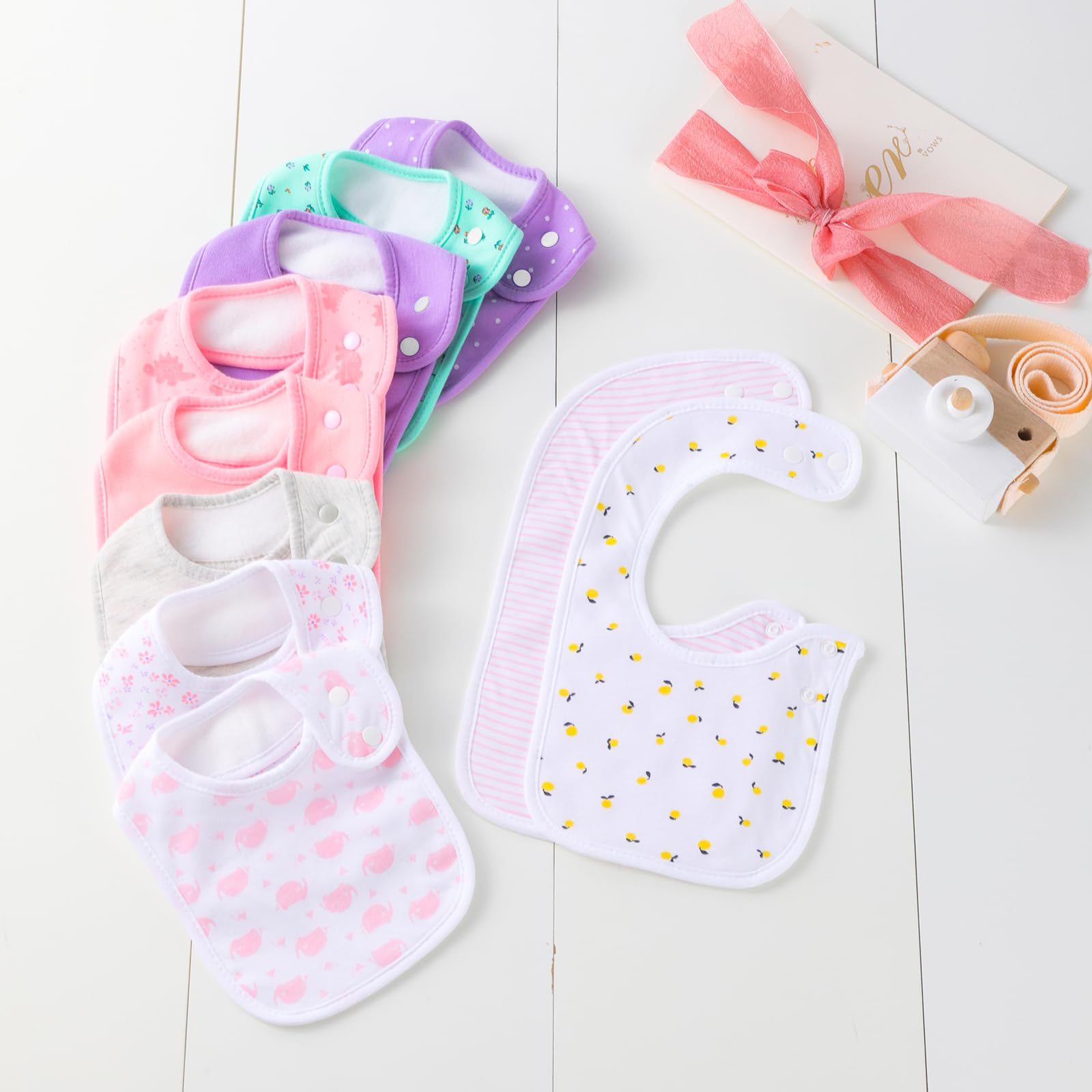 Benoxine10-Pack Baby Bandana B - огляд і ціна Printed Bibs Pack