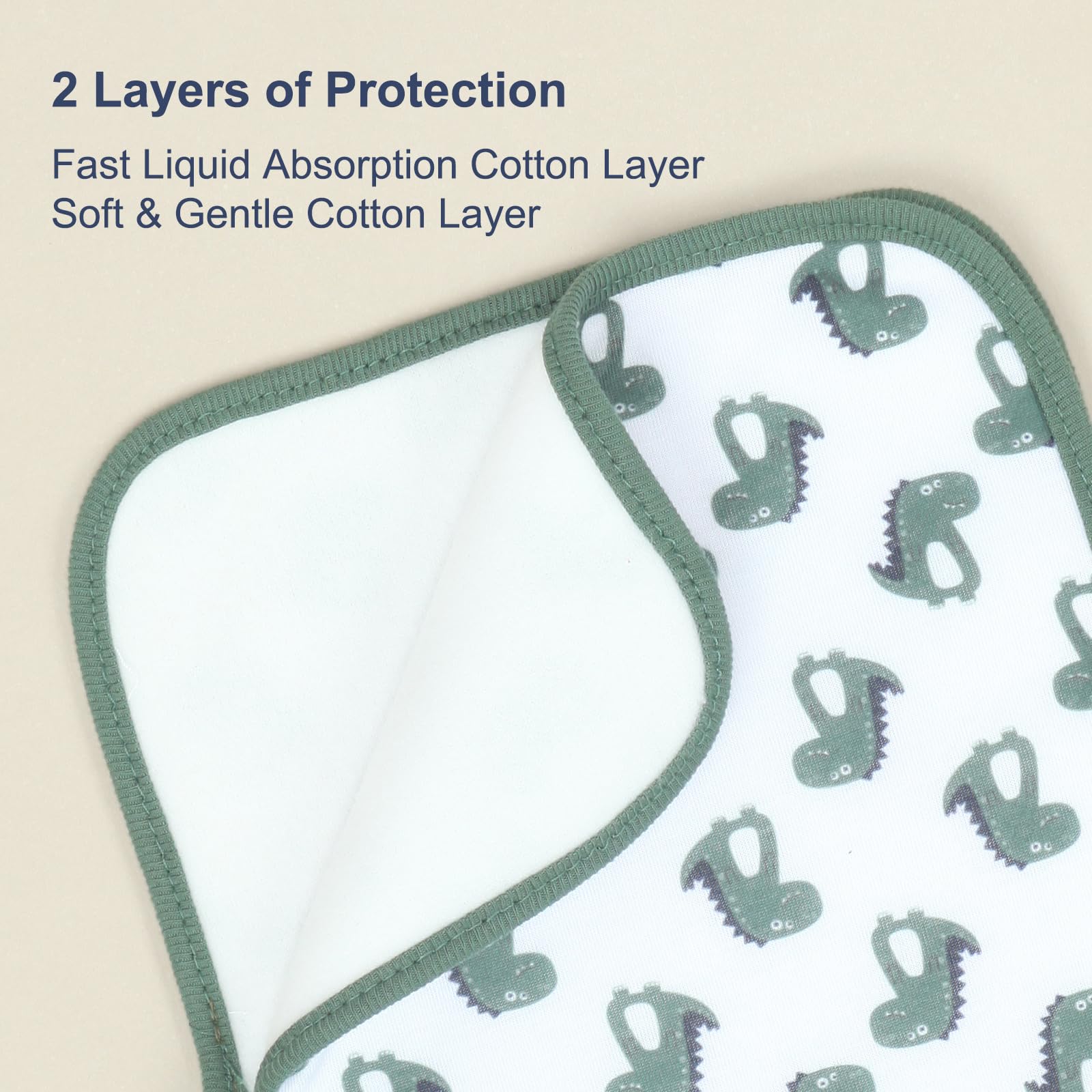 Benoxine 8-Pack Organic Cotton - огляд і ціна Printed Bibs Pack