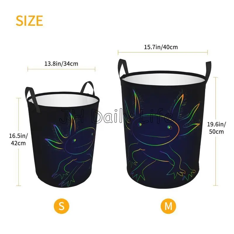 Rainbow Axolotl Laundry Basket - огляд і ціна Baby Clothing Basket