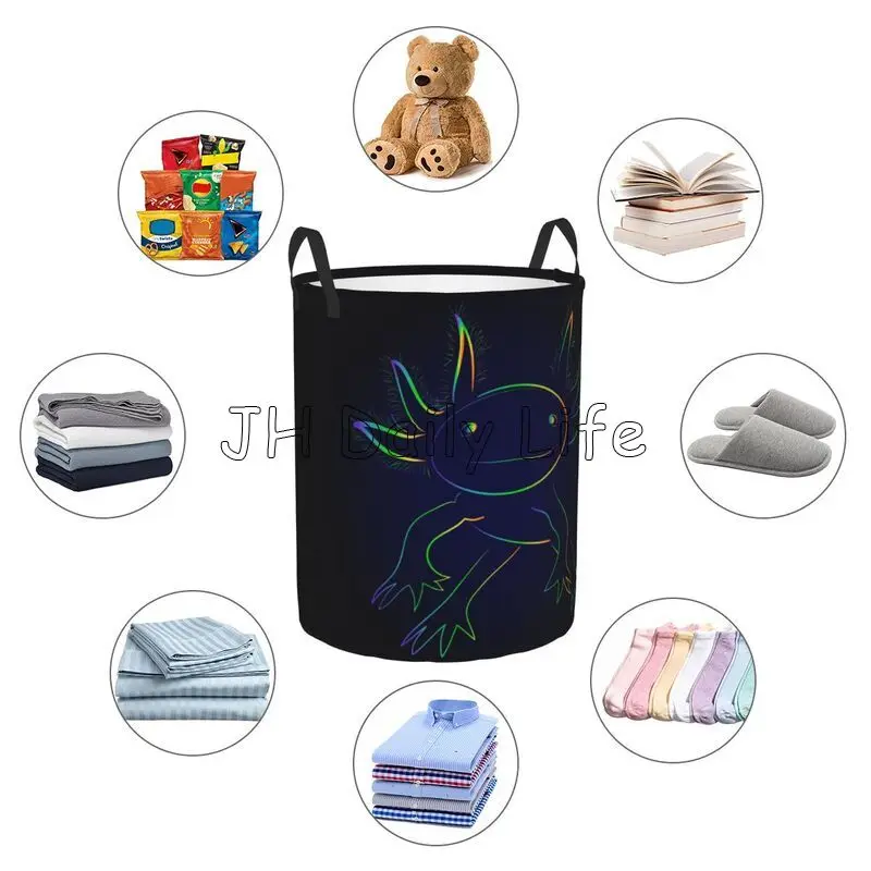 Rainbow Axolotl Laundry Basket - огляд і ціна Baby Clothing Basket