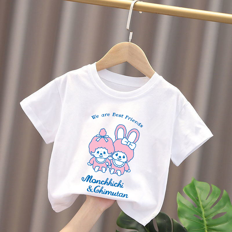Monchhichi Kids T-shirts Anime - огляд і ціна Baby Clothing Us