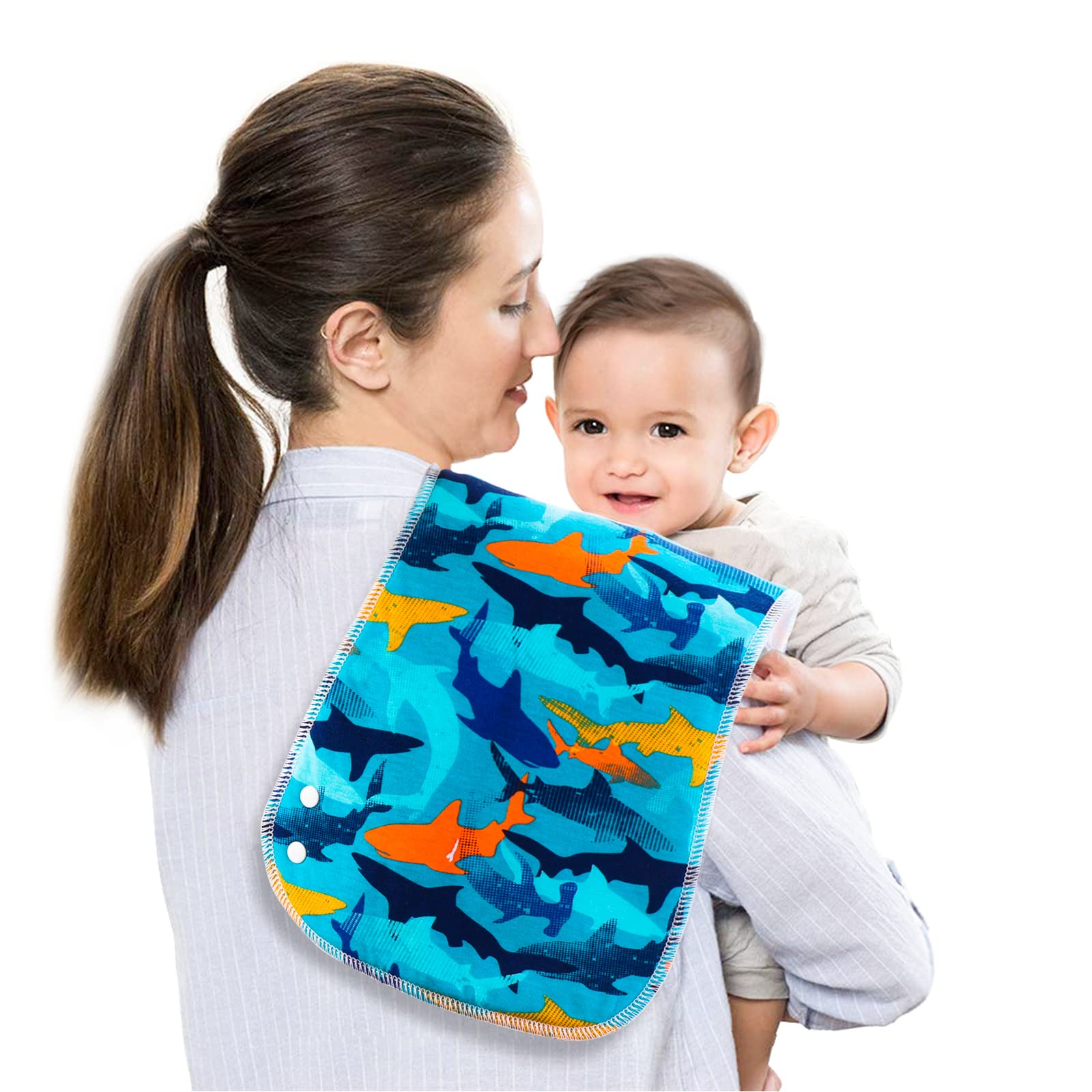 Benoxine 6-Pack 2-in-1 Baby Bu - огляд і ціна Printed Bibs Pack