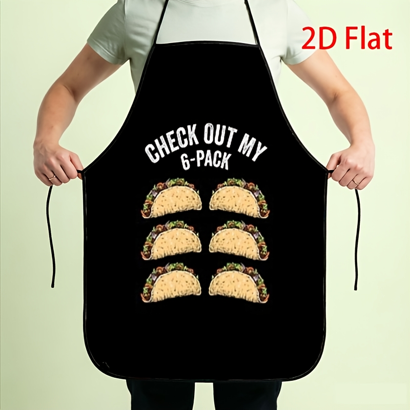 Funny Taco Apron, Check Out My - огляд і ціна Printed Bibs Pack