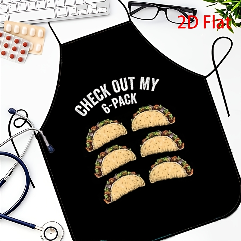 Funny Taco Apron, Check Out My - огляд і ціна Printed Bibs Pack