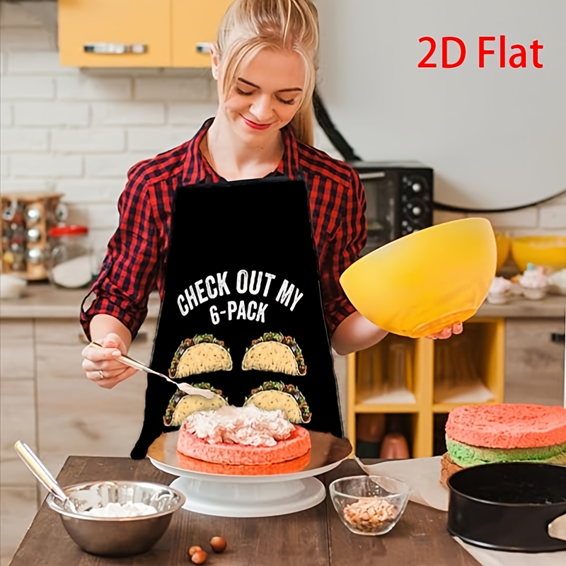 Funny Taco Apron, Check Out My - огляд і ціна Printed Bibs Pack