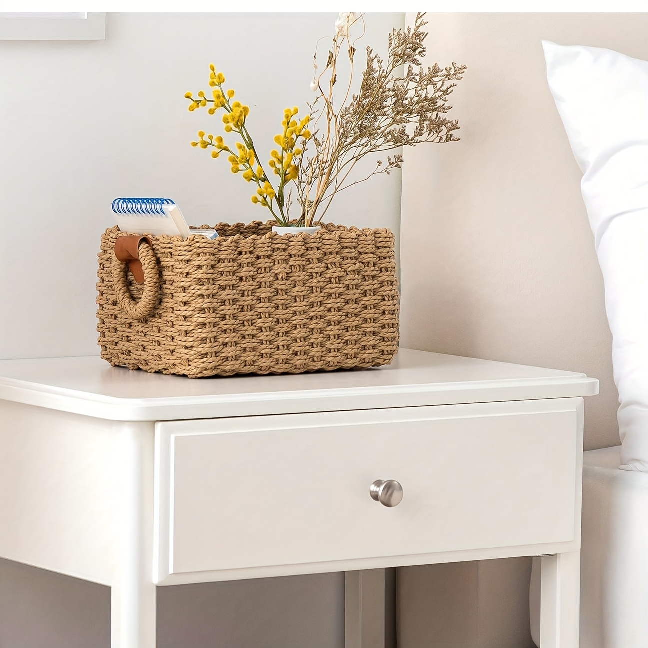 Woven Cosmetics Storage Basket - огляд і ціна Baby Clothing Basket