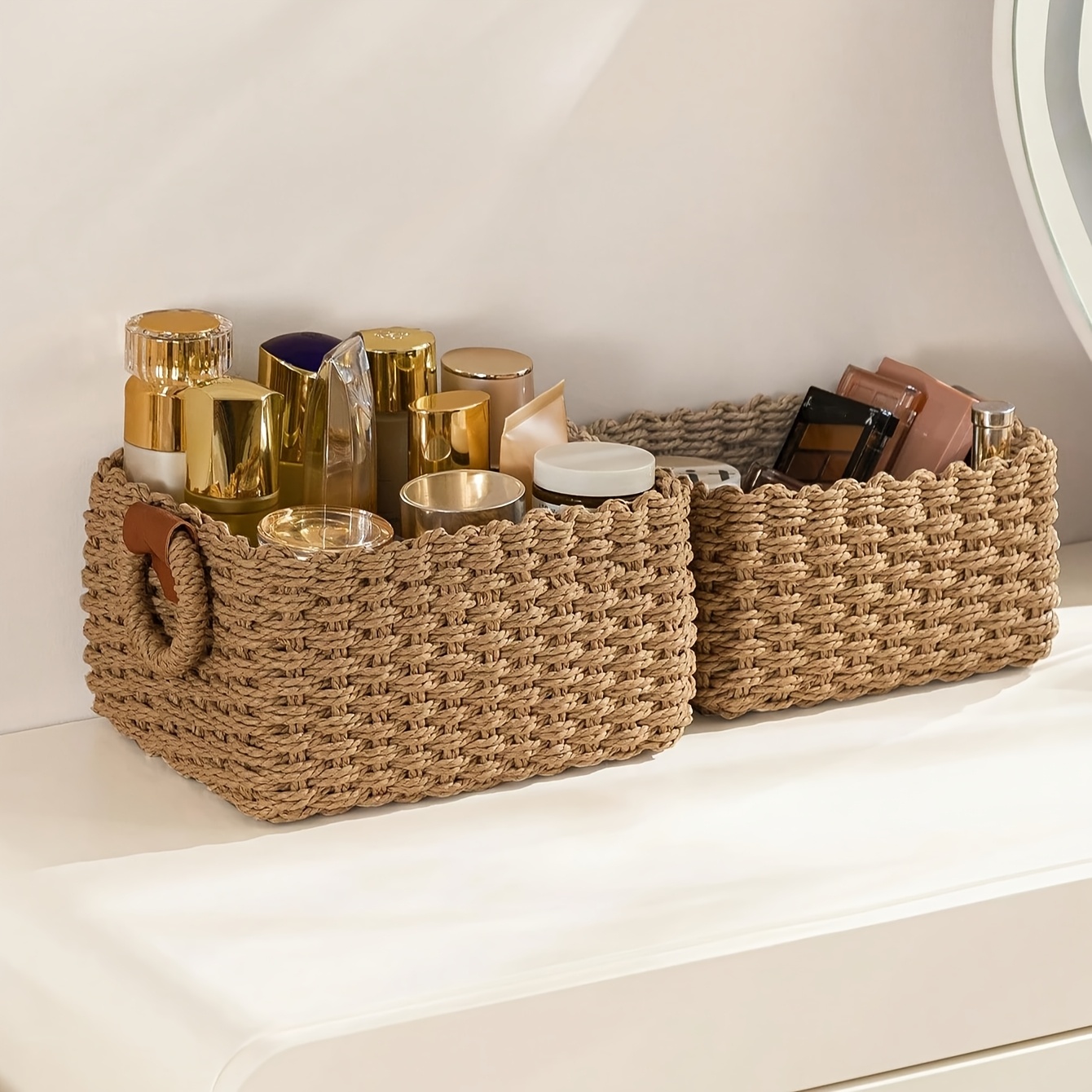 Woven Cosmetics Storage Basket - огляд і ціна Baby Clothing Basket