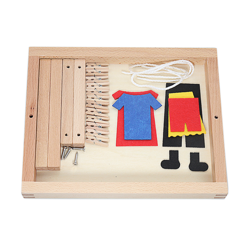 Baby Montessori Wooden DIY Min - огляд і ціна Baby Clothing Kit