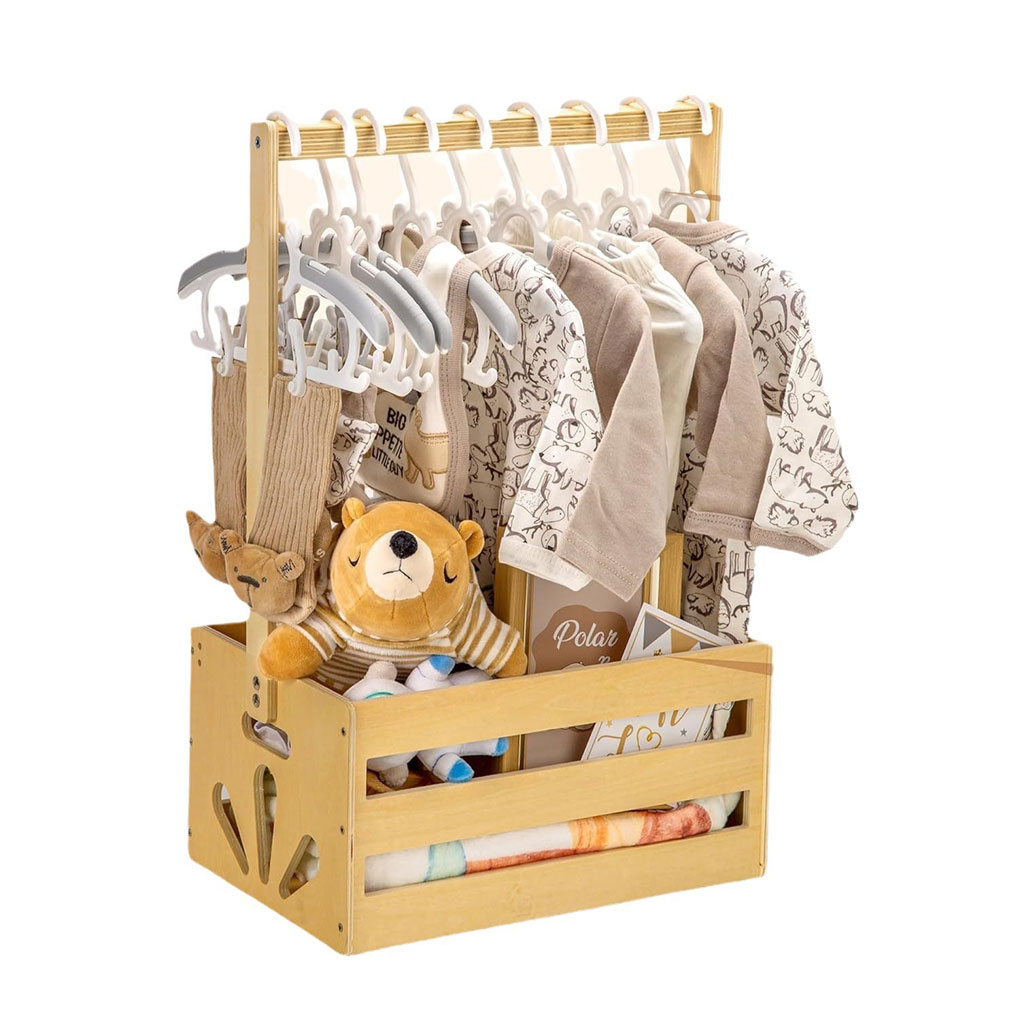 2025 Large Wooden Baby Product - огляд і ціна Baby Clothing Basket