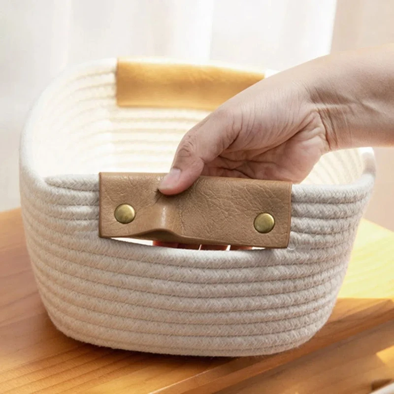 Woven Cotton Rope Desk Storage - огляд і ціна Baby Clothing Basket