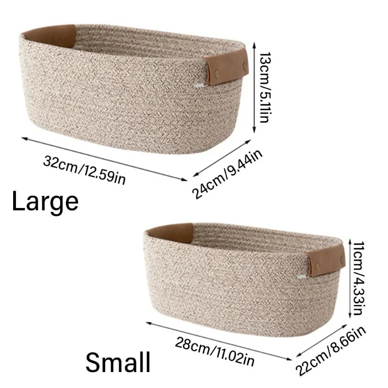Woven Cotton Rope Desk Storage - огляд і ціна Baby Clothing Basket